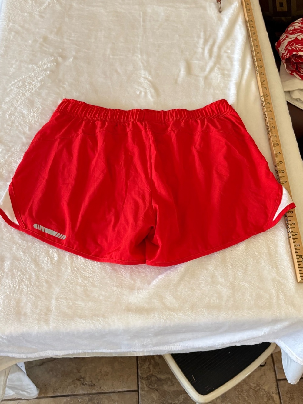 bcg Red Women's Athletic Running Shorts